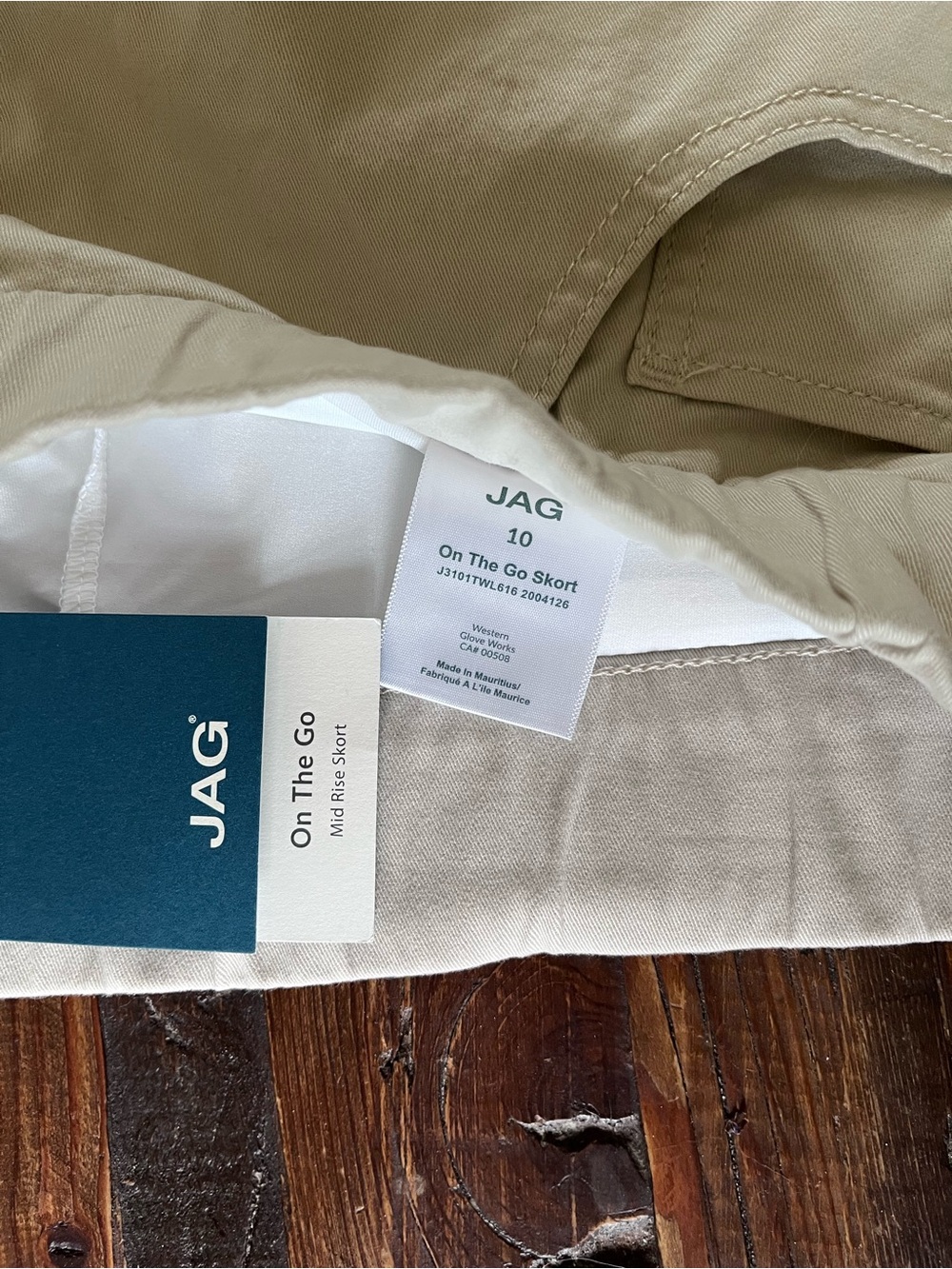 JAG Jeans On The Go Mid-Rise Skorts duo Sz 10 - Picture 11 of 15